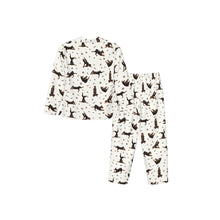 Load image into Gallery viewer, Doberman Pajamas for Women - XL Available - Black and Tan Dobermans Doing Yoga-Pajamas-Apparel,Doberman,Dog Mom Gifts,Pajamas-12