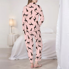 Load image into Gallery viewer, Doberman Pajamas for Women - XL Available - Yes I Love Black and Tan Dobermans-Pajamas-Apparel,Doberman,Dog Mom Gifts,Pajamas-4
