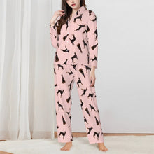 Load image into Gallery viewer, Doberman Pajamas for Women - XL Available - Yes I Love Black and Tan Dobermans-Pajamas-Apparel,Doberman,Dog Mom Gifts,Pajamas-Pink-XS-1