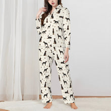 Load image into Gallery viewer, Doberman Pajamas for Women - XL Available - Yes I Love Black and Tan Dobermans-Pajamas-Apparel,Doberman,Dog Mom Gifts,Pajamas-White-XS-1