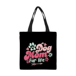 Dog Mom Fur Life Tote Bag-Accessories-Accessories, Bags, Dogs-1