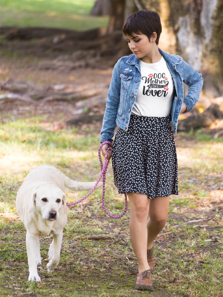 Wine and clearance dog t shirt