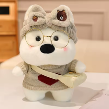 Load image into Gallery viewer, Samoyed Plush Toy - All Dressed Up Sammies-Stuffed Animals-Dog Memorial Gifts,Samoyed,Stuffed Animal-Beige Sweater &amp; Hair Band-12" (30 cm)-10