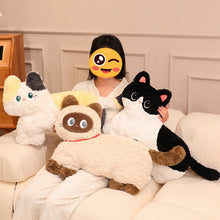 Load image into Gallery viewer, Calico Cat Plush Toy and Throw Pillow - Furry Doe Eyed Companion-Home Decor-Calico Cat,Cats,Home Decor,Pillows,Stuffed Animal-3