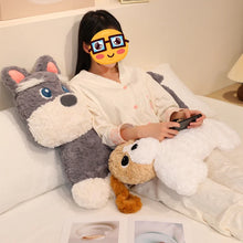 Load image into Gallery viewer, Schnauzer Plush Toy and Throw Pillow - Furry Doe Eyed Companion-Home Decor-Dog Memorial Gifts,Home Decor,Pillows,Schnauzer,Stuffed Animal-4