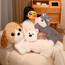 Load image into Gallery viewer, Schnauzer Plush Toy and Throw Pillow - Furry Doe Eyed Companion-Home Decor-Dog Memorial Gifts,Home Decor,Pillows,Schnauzer,Stuffed Animal-3