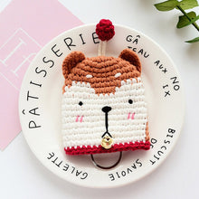 Load image into Gallery viewer, Doggo Love Knitted Coin Purses and Keychains-Accessories-Accessories, Bags, Dogs, Keychain-Shiba Inu-4