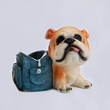 Load image into Gallery viewer, Doggo Love Resin Desktop Pen or Pencil Holder FigurineHome DecorEnglish Bulldog