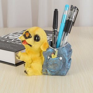Doggo Love Resin Desktop Pen or Pencil Holder Figurine-Home Decor-Dogs, Home Decor, Pencil Holder-Labrador-14