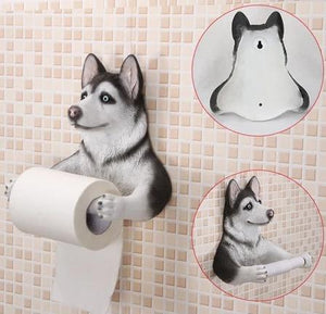 Doggo Love Toilet Roll HoldersHome DecorHusky