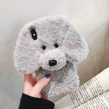 Load image into Gallery viewer, Doodle Love Plush iPhone Covers-Cell Phone Accessories-Accessories, Dogs, Doodle, Goldendoodle, iPhone Case, Labradoodle, Toy Poodle-Gray-for iphone 8-4