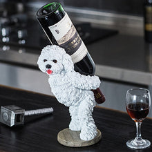 Load image into Gallery viewer, Poodle / Toy Poodle / Doodle Love Resin Wine Holder-Home Decor-Dogs, Doodle, Goldendoodle, Labradoodle, Poodle, Statue, Toy Poodle, Wine Holder-White-3