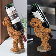 Load image into Gallery viewer, Poodle / Toy Poodle / Doodle Love Resin Wine Holder-Home Decor-Dogs, Doodle, Goldendoodle, Labradoodle, Poodle, Statue, Toy Poodle, Wine Holder-5