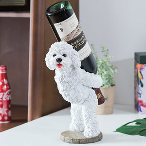 Poodle / Toy Poodle / Doodle Love Resin Wine Holder-Home Decor-Dogs, Doodle, Goldendoodle, Labradoodle, Poodle, Statue, Toy Poodle, Wine Holder-6