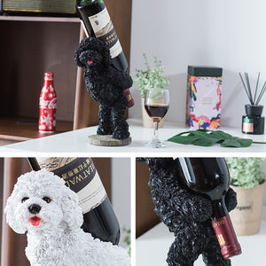 Poodle / Toy Poodle / Doodle Love Resin Wine Holder-Home Decor-Dogs, Doodle, Goldendoodle, Labradoodle, Poodle, Statue, Toy Poodle, Wine Holder-8