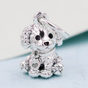 Poodle / Toy Poodle Love Silver Pendant-Dog Themed Jewellery-Dogs, Doodle, Goldendoodle, Jewellery, Labradoodle, Pendant, Poodle, Toy Poodle-4