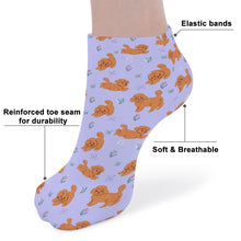 Load image into Gallery viewer, Doodle Socks - Ankle Length - Flower Garden Doodle Love-Accessories-Accessories,Dog Dad Gifts,Doodle,Socks-15