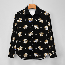 Load image into Gallery viewer, I Love My Shih Tzu Soft Women's Shirt-Apparel-Apparel,Dog Mom Gifts,Shih Tzu,Shirt-22