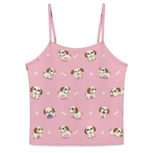 Load image into Gallery viewer, I Love My Shih Tzu Women's Cami and Shorts Pajama Set-Apparel-Apparel,Dog Mom Gifts,Pajamas,Shih Tzu-8