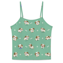Load image into Gallery viewer, I Love My Shih Tzu Women's Cami and Shorts Pajama Set-Apparel-Apparel,Dog Mom Gifts,Pajamas,Shih Tzu-4