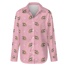 Load image into Gallery viewer, Happy Happy English Bulldog Love Women's Shirt-Apparel-Apparel,Dog Mom Gifts,English Bulldog,Shirt-Light Pink-S-14