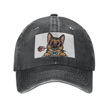 Load image into Gallery viewer, Personalized German Shepherd Baseball Cap - Romeo German Shepherd Design - Match Your Dog's Coat Color-Hats &amp; Caps-Accessories,Baseball Caps,Dog Mom Gifts,German Shepherd-Black-One Size-3