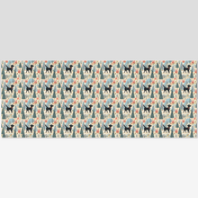 Load image into Gallery viewer, Black Labrador Winter Village Christmas Gift Wrapping Paper - 2 Rolls-Christmas Ornament-Black Labrador,Christmas,Wrapping Paper-2