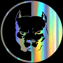 Load image into Gallery viewer, Dual-Tone American Pit Bull Terrier Vinyl Car Stickers-Car Accessories-American Pit Bull Terrier, Car Accessories, Car Sticker, Dogs-Reflective Rainbow-2 pcs-1