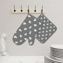Load image into Gallery viewer, Infinite West Highland Terrier Love Oven Mitts and Pot Holder Set-Kitchen Decor-Accessories,Dog Mom Gifts,West Highland Terrier-5