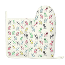 Load image into Gallery viewer, Infinite Chihuahua Love Oven Mitts and Pot Holder Set-Kitchen Decor-Accessories,Chihuahua,Dog Mom Gifts-5
