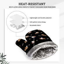 Load image into Gallery viewer, Playful English Bulldog Adventures Oven Mitts and Pot Holder Set-Kitchen Decor-Accessories,Dog Mom Gifts,English Bulldog-10