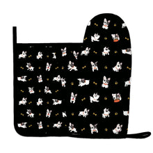 Load image into Gallery viewer, French Bulldog Playtime Adventures Oven Mitts and Pot Holder Set-Kitchen Decor-Accessories,Dog Mom Gifts,French Bulldog-9
