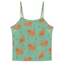 Load image into Gallery viewer, Flower Garden Doodle Love Women&#39;s Cami and Shorts Pajama Set-Apparel-Apparel,Dog Mom Gifts,Doodle,Pajamas-17