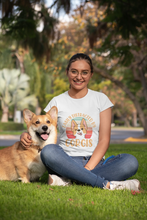 Load image into Gallery viewer, Easily Distracted by Corgis Women&#39;s Cotton T-Shirt-Apparel-Apparel, Corgi, Shirt, T Shirt-7