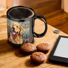 Load image into Gallery viewer, Ebullient Bliss Golden Retriever Coffee Mug-ONE SIZE-Black-1