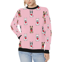 Load image into Gallery viewer, My Heart Belongs to French Bulldogs Women&#39;s Sweatshirt - 4 Colors-Apparel-Apparel, Christmas, French Bulldog, Sweatshirt-1
