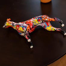 Load image into Gallery viewer, Edgy Creative Graffiti Greyhound Statue-14