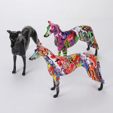 Load image into Gallery viewer, Edgy Creative Graffiti Greyhound Statue-2