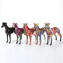 Load image into Gallery viewer, Edgy Creative Graffiti Greyhound Statue-3