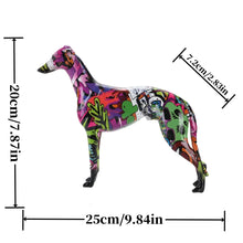 Load image into Gallery viewer, Edgy Creative Graffiti Greyhound Statue-RB-25X20X7.2CM-16