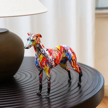 Load image into Gallery viewer, Edgy Creative Graffiti Greyhound Statue-1