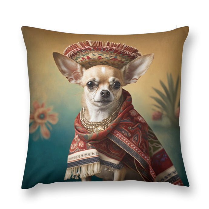 El Elegante Amigo Fawn Chihuahua Plush Pillow Case-Chihuahua, Dog Dad Gifts, Dog Mom Gifts, Home Decor, Pillows-4