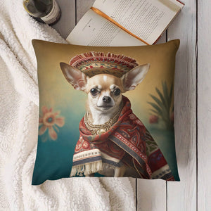 El Elegante Amigo Fawn Chihuahua Plush Pillow Case-Chihuahua, Dog Dad Gifts, Dog Mom Gifts, Home Decor, Pillows-5