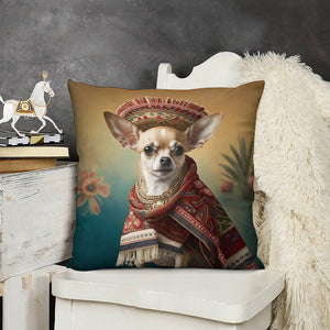 El Elegante Amigo Fawn Chihuahua Plush Pillow Case-Chihuahua, Dog Dad Gifts, Dog Mom Gifts, Home Decor, Pillows-6
