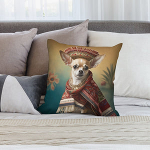 El Elegante Amigo Fawn Chihuahua Plush Pillow Case-Chihuahua, Dog Dad Gifts, Dog Mom Gifts, Home Decor, Pillows-7