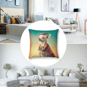 El Elegante Cream Chihuahua Plush Pillow Case-Chihuahua, Dog Dad Gifts, Dog Mom Gifts, Home Decor, Pillows-2