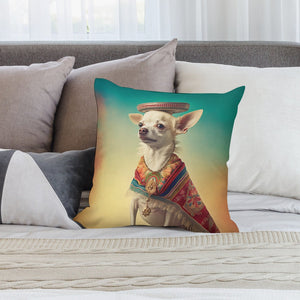 El Elegante Cream Chihuahua Plush Pillow Case-Chihuahua, Dog Dad Gifts, Dog Mom Gifts, Home Decor, Pillows-3
