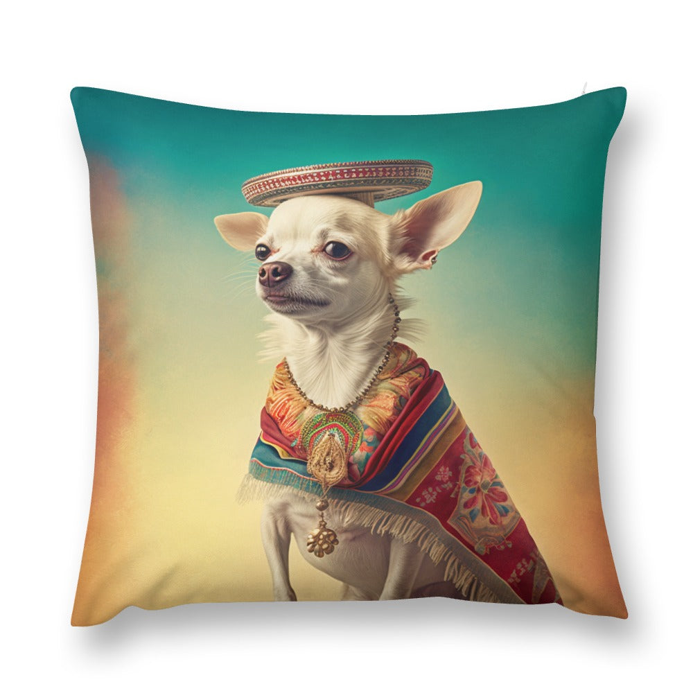 El Elegante Cream Chihuahua Plush Pillow Case-Chihuahua, Dog Dad Gifts, Dog Mom Gifts, Home Decor, Pillows-4