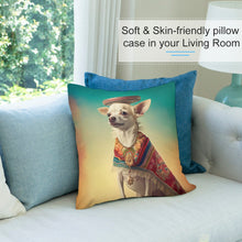 Load image into Gallery viewer, El Elegante Cream Chihuahua Plush Pillow Case-Chihuahua, Dog Dad Gifts, Dog Mom Gifts, Home Decor, Pillows-5