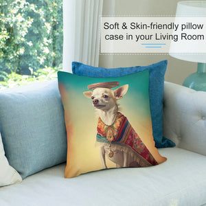 El Elegante Cream Chihuahua Plush Pillow Case-Chihuahua, Dog Dad Gifts, Dog Mom Gifts, Home Decor, Pillows-5